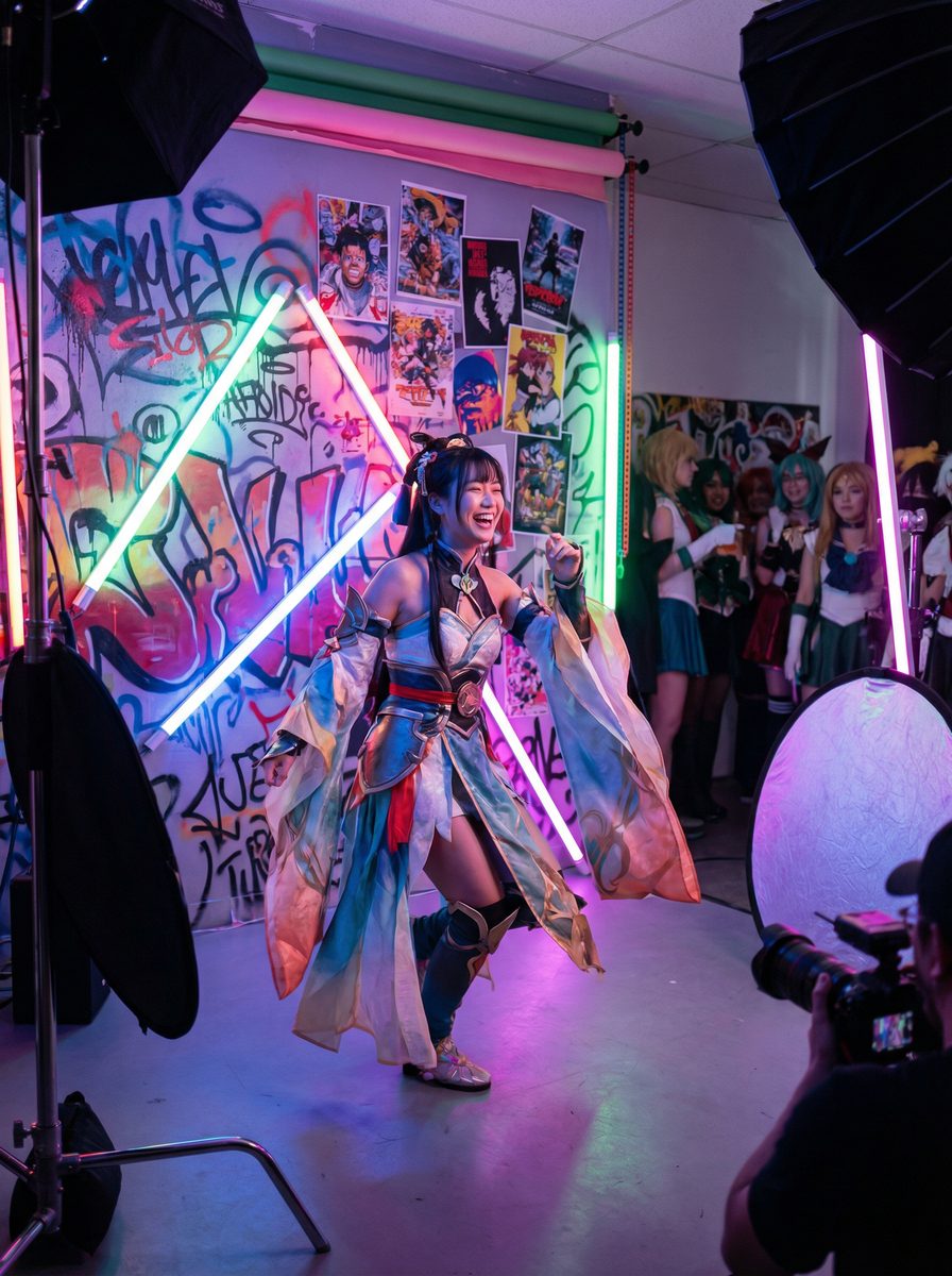 抖音风传媒cosplay拍摄